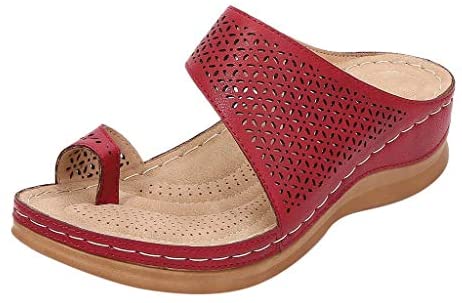 FEISI22 Women's 2020 New Wedge Sandal Girls Comfy Platform Sandal Shoes Summer Beach Travel Shoes Fashion Sandal