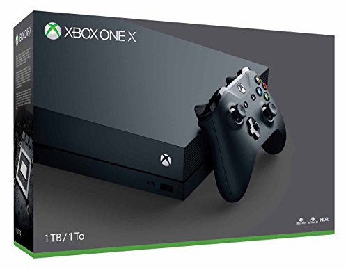 Microsoft Xbox One X 1TB, 4K Ultra HD Gaming Console, Black (Renewed)