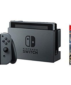 Nintendo Switch 3 items Game Bundle:Nintendo Switch 32GB Console Gray Joy-con,64GB Micro SD Memory Card and The Legend of Zelda: Breath of the Wild Game Disc
